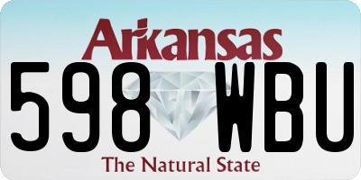 AR license plate 598WBU