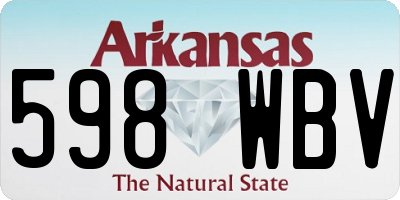 AR license plate 598WBV