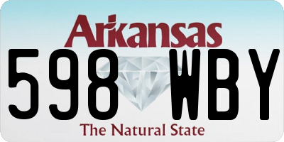 AR license plate 598WBY