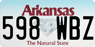 AR license plate 598WBZ