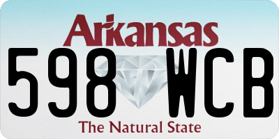 AR license plate 598WCB