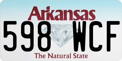 AR license plate 598WCF