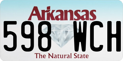 AR license plate 598WCH