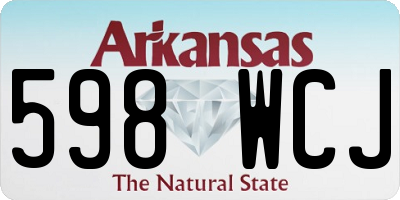 AR license plate 598WCJ