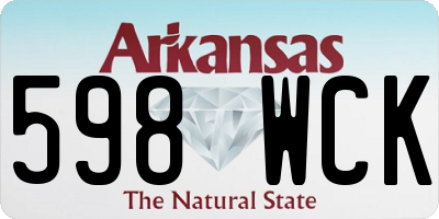 AR license plate 598WCK