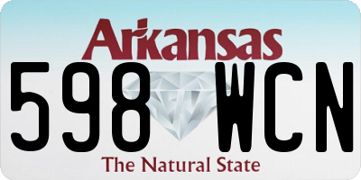 AR license plate 598WCN
