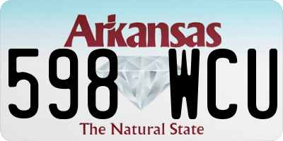 AR license plate 598WCU