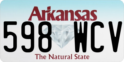 AR license plate 598WCV