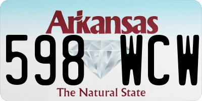 AR license plate 598WCW