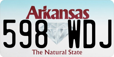 AR license plate 598WDJ