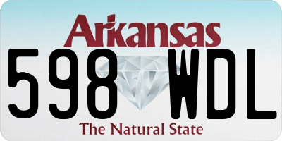 AR license plate 598WDL