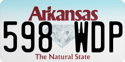 AR license plate 598WDP