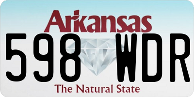 AR license plate 598WDR