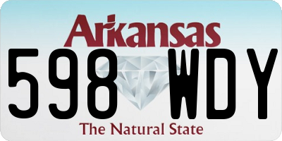 AR license plate 598WDY