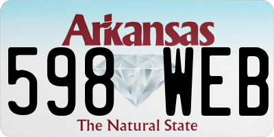 AR license plate 598WEB