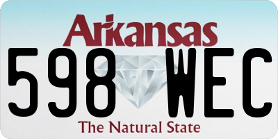 AR license plate 598WEC