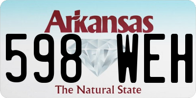 AR license plate 598WEH