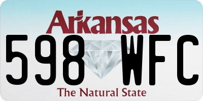 AR license plate 598WFC