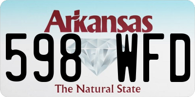 AR license plate 598WFD