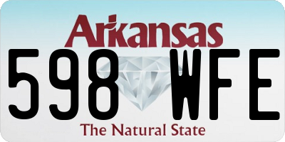 AR license plate 598WFE