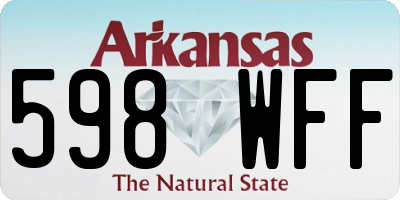 AR license plate 598WFF