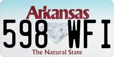 AR license plate 598WFI