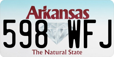 AR license plate 598WFJ