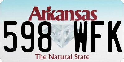 AR license plate 598WFK