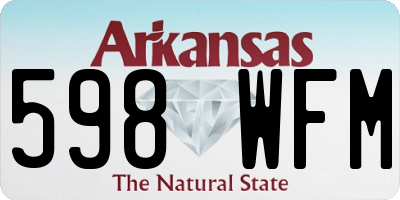 AR license plate 598WFM