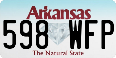 AR license plate 598WFP
