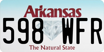 AR license plate 598WFR