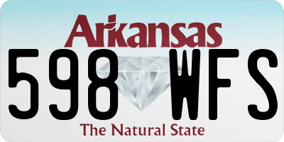 AR license plate 598WFS