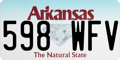 AR license plate 598WFV