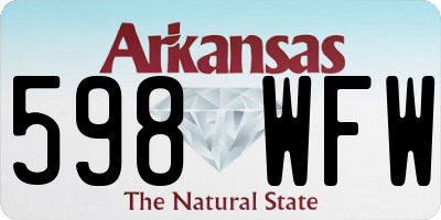 AR license plate 598WFW