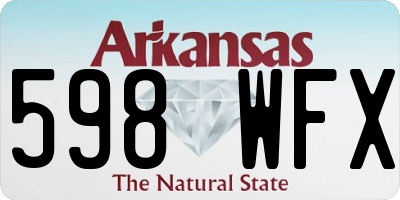 AR license plate 598WFX