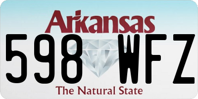 AR license plate 598WFZ