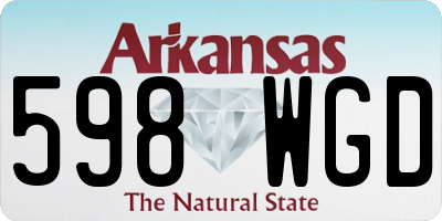 AR license plate 598WGD
