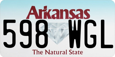 AR license plate 598WGL