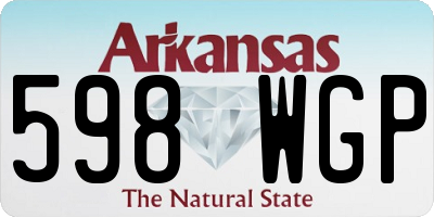 AR license plate 598WGP