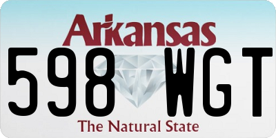 AR license plate 598WGT