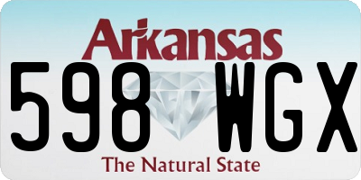 AR license plate 598WGX