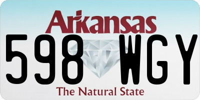 AR license plate 598WGY