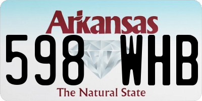 AR license plate 598WHB