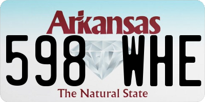 AR license plate 598WHE
