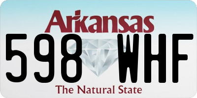 AR license plate 598WHF