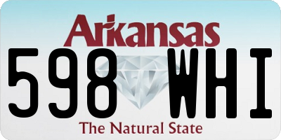 AR license plate 598WHI