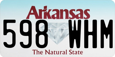 AR license plate 598WHM
