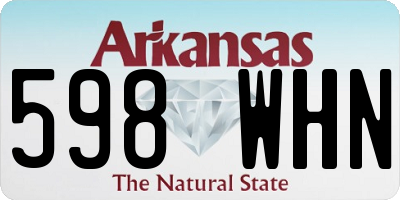 AR license plate 598WHN
