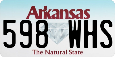 AR license plate 598WHS