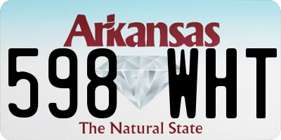 AR license plate 598WHT